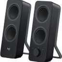 Logitech Z207 2.0 Stereo Computer Speakers with Bluetooth (9.5"x3.5"x4.9", Black)
