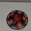 WOSIBO Hummingbird Feeder Replacement Bottom Base Replacement Part Includes Red Plastic Base Metal Top and Brushes (Black Circle)