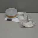 LazBlinds Vertical Blinds Replacement Slats - Room Darkening Fabric Slats for Sliding Doors & Windows, Easy-Cut Polyester, White Texture (98" W x 84" L, 25 Pcs)