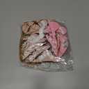 24 Pcs Christmas Mini Paper Honeycomb Ornaments with DIY Garland String 3D Honeycomb Hanging Christmas Decorations Neutral Ornaments for Xmas Tree Home Decor Farmhouse Party Birthday Holiday