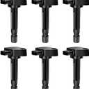 MAS Set of 6 Ignition Coils Pack Compatible with Honda Accord Odyssey DX Acura CL RL TL 3.0L 3.2L 3.5L V6 Replacement for C1221 UF242 GN10168 C-511 C1462 90919-02247