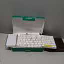 Samsers Foldable Bluetooth Keyboard with Touchpad, FullSize Wireless Folding Keyboard with PU Leather, Portable Travel for iOS Android Windows Mac OS, Support 3 Devices (BT5.1 x 3), Silver