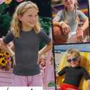 LessonZoo 4 Pack Girls Soft Shirts, 4-Color, 11-12 Years