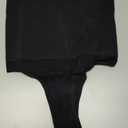 Werena Tummy Control Thong Shapewear for Women Seamless Shaping Thong Panties Body Shaper Underwear (Medium, 03# Black-high Rise Wire)