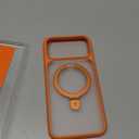 TORRAS for iPhone 17 Pro Max Case with Stand, Camera Control Button, Fit for MagSafe, Military Grade Protection, Translucent Slim Soft Edge Case for iPhone 17 Pro Max 6.9", Orange