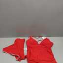 ANRABESS Womens Tankini Set,Tummy Control Two Piece Swimsuit,Perfect for Beach Vacation,Versatile Summer Bathing Suit 2026 (Red, M)