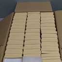 Cardboard Jewelry Gift Boxes, 76 Pack 3.5x3.5x1 Inch, Bulk Cotton Filled Small Jewelry Boxes with Lids for Necklace Ring Bracelet Earring Display Box (Brown)