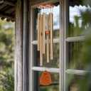 Mother's Day Wind Chimes for Mom, 28 Inches Outdoor Indoor Gift with Mute Option, Birthday Present from Daughter or Son, Hanging Decor for Patio Porch Balcony Yard, Mothers Day Items Gift for Mother