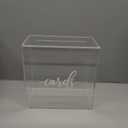 Acrylic Card Box Wedding with Slot Elegant Large Blank Clear Gift Card Boxes for Reception, Party, Money Box, Wishing Well, Graduation, Birthday, Baby Shower