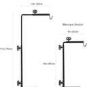 Reptile Lamp Stand, Adjustable 16-31 Inch Domes Heat Lamp Metal Bracket Floor Light Holder for Reptile Terrarium Lighting Heating Light and Dome lampshade, Large
