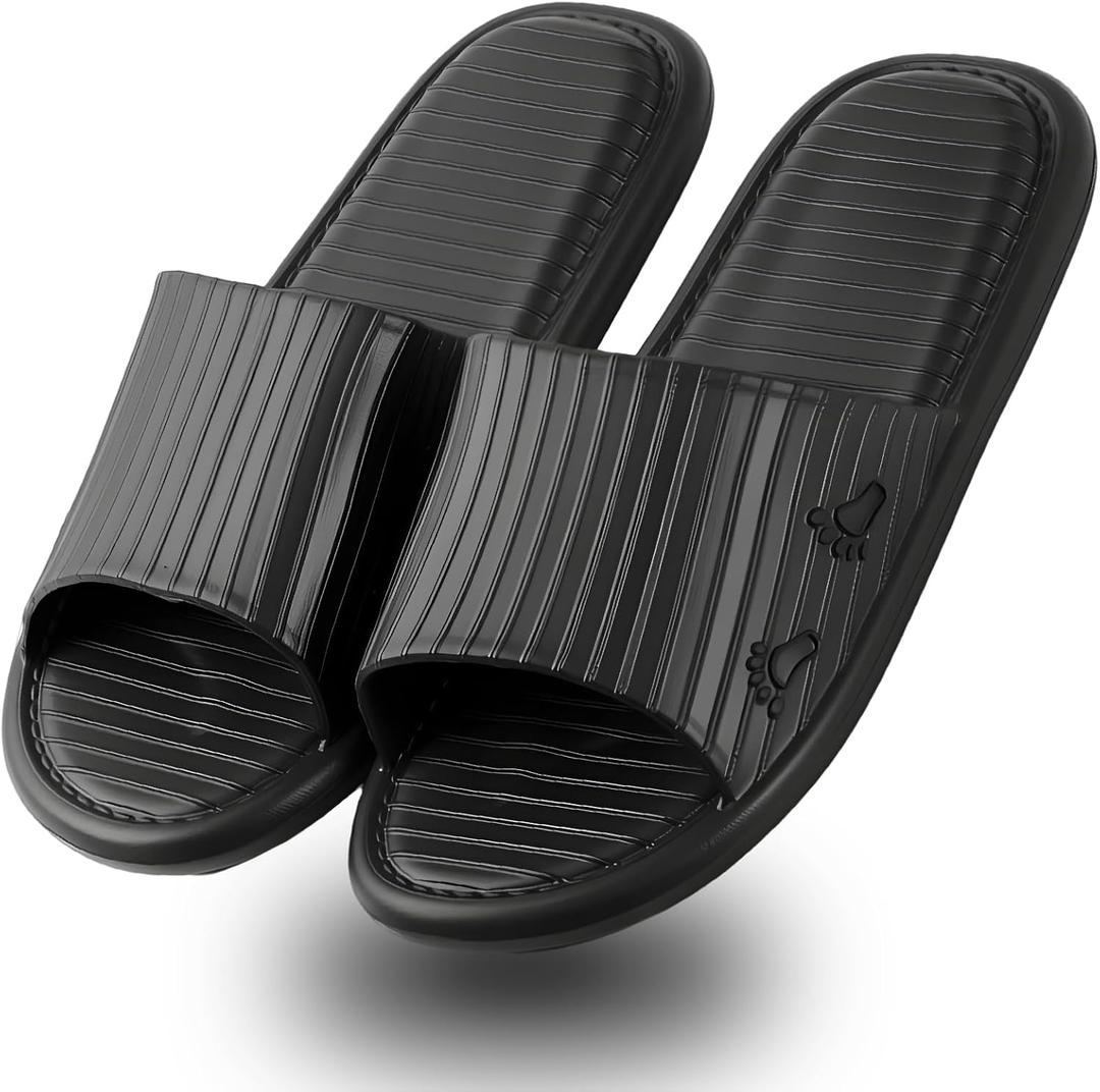 AYYDMY Comfort Shower Shoes, EVA Lightweight Soft Home Shower Slippers, Non Slip Bathroom Shoes for Women Men, Cushion Slide Sandals for Living Room Pool Gym SPA Indoor College Dorm, Size 40