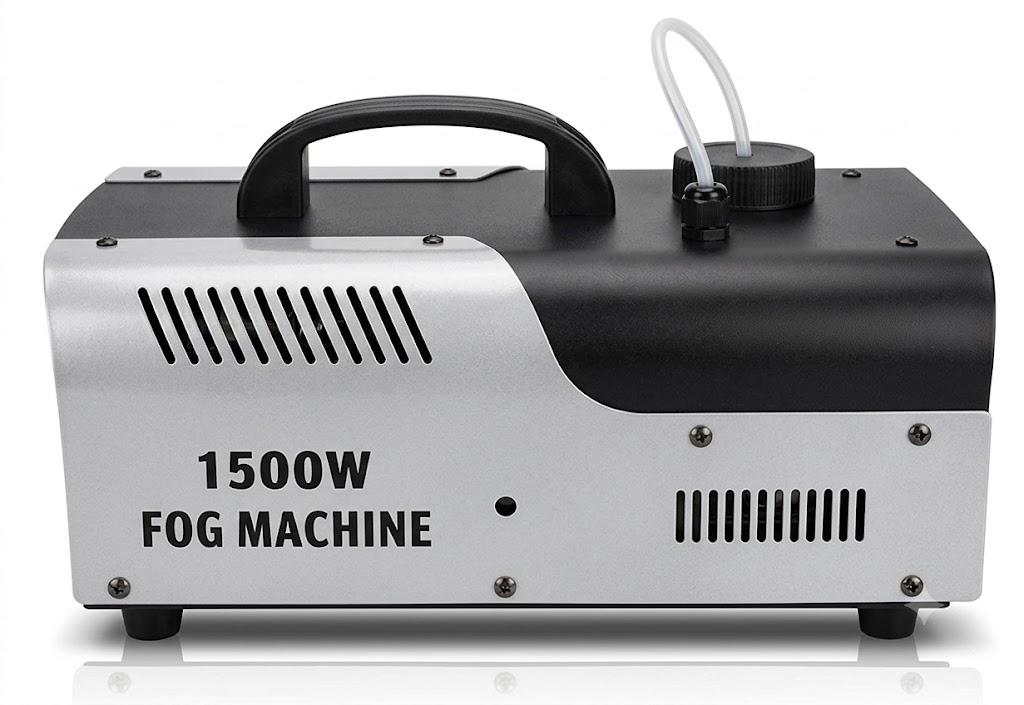 1500W High Power Fog Machine with 9 RGB Colors & 3 Light Modes, Dual Remote Control Smoke Machine for Wedding, Party, Stage, Halloween & Indoor Events - 1L Tank & 30000-50000 CFM Output