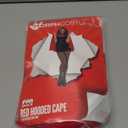 fun shack Red Cape, Red Riding Hood Cape Women, Adult Little Riding Hood Costume, Short Cloak, Womens Halloween Costumes (One Size)