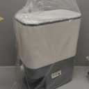 Rubtlamp 22.5-25 Lbs Gray Rice Dispenser, Rice Container with Lid, Rice Storage Container with Measuring Cup, Food Dispenser Rice Container, Storage Container for Cereal, Household Rice Bucket (Grey)