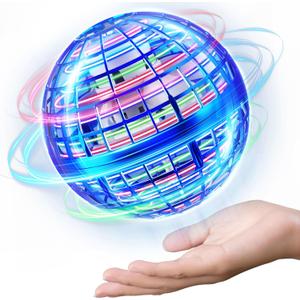 ENJSD 2025 Flying Orb Ball, Boomerang Hover Space Ball Flying Spinner, Orb Drone Orbit, Cool Toys Kids for 6 7 8 9 10+ Year Old Boys Girls Teens, Indoor Outdoor Toys (Blue)