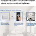 Remote Control for Ceiling Fan with Lights, ADH-CFL02, ADH-CFL04, ADH-CFL05, ADH-CFL06,ADH-CF07, ADH-CF08,ADH-CFL09,ADH-CFL10,ADH-CFL11,ADH-CFL12 Remote Control for Low Profile Ceiling Fan with Lights