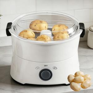 Electric Potato Peeler, 2-in-1 Automatic Peeling Machine/Vegetable Dehydrator, 85W One-Button Drive Potato Peeler Spinner for Home Kitchen Fast Food Stores Restaurant