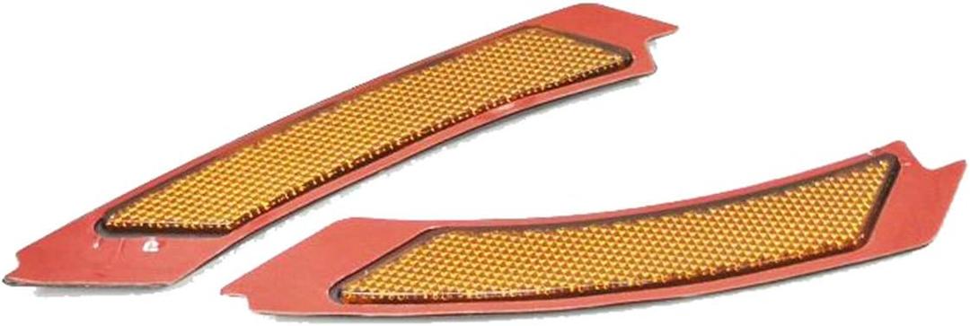 Front Bumper Reflector Side Marker Lights Replacement Turn Signal Lamps for BMW 3 series E90 / E91 LCI (Amber Lens)