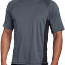 Kanu Surf Men's Swim Shirt with Short Sleeves – UPF 50+ Rash Guard Quick-Dry Fabric Size 4X