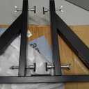 2Pack Mirror Stand for Floor, Heavy Duty Iron Floor Mirror Stand, Adjustable Mirror Holder Stand for Large Mirror, Plate, Poster, Black Mirror Stand for Bedroom, Living Room, Cloakroom