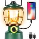 Favorbrite LED Camping Lantern, 2500LM Dimmable Vintage Rechargeable Lantern, Water Resistant Portable Emergency Lights for Camping, Home Power Outage, Hurricane, Hiking