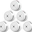 AEGISLINK Interlinked Smoke Detector, Smoke Alarm with Replaceable Battery, Wireless Interconnected Smoke Alarm, S-RF500 (RF Interlinked, 6-Pack)