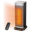 Space Heaters for Indoor Use, 1500W Electric Heater with Thermostat, 70° Oscillation, Remote Control, 3 Modes, 12H Timer, Portable Heater for Bedroom, Office, Home