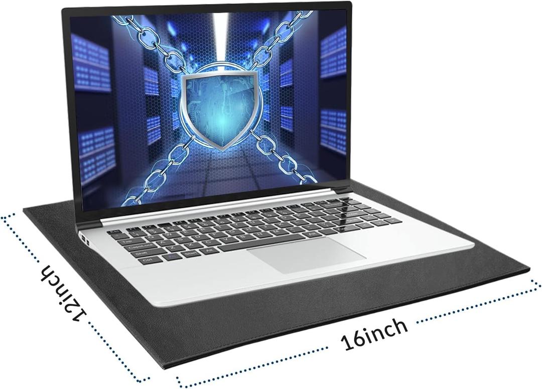 NEWBEAU EMF Protection Laptop Pad, 4-Layer Radiation Shielding Heat Blocker for Laptop, Tablet & Notebook, 12"x16" Portable Protection from EMF & Radiation