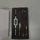 6Pcs Metric Tap Set with 1Pc Tap Wrench, M2 HSS Thread Tap Set from M2 to M6, Machine Screw Tap for Metal,Aluminum,Plastic,Wood