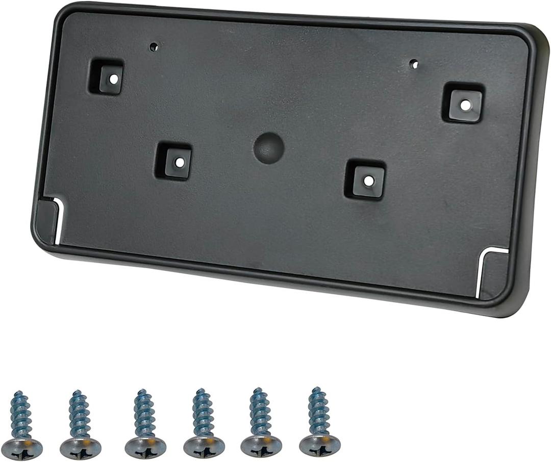 Front Bumper License Plate Frame Bracket Holder Fits for 2017 2018 2019 2020 2021 Jeep Grand Cherokee Type 2 Replace 68277137AA CH1068148