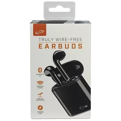iLive True Wireless Bluetooth Earbuds in Black