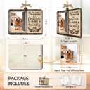 2 x Dog Photo Frame Memorial Ornaments, Personalized Ornaments for Pet Loss Sympathy Gift, Memorial Picture Frame Ornament for Hanging Decor, Loss of Dog Customized Gifts