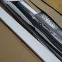 PRAISUN 66 Inch L Shaped Computer Desk with Power Outlets and LED Lights, Home Office Desk with Fabric Drawers and Print Stand, L Shape or Long Set up, Monitor Stand, Mesh CPU Stand, Black