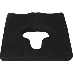 Anti Bedsore Cushion, Breathe Freely Fiber Material Bedsore Cushions for Butt, T Shaped Opening Triangular Slope Design Anti Decubitus Cushion for Elderly, Bedridden, Disabled (Blue With Black Cover)