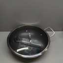 Wok pan,Hybrid 13 inch Wok with Lid, PFOA Free Cookware,non stick Stainless Steel Woks & Stir-fry pans Nonstick, Dishwasher and Oven Safe, Works on Induction