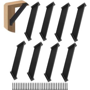 8 Pcs 45 Degree Angle Support Bracket, Pergola Kit Heavy Duty Connectors for 4 "x 4" (Actual: 3.15''x3.15'') , for Wooden Structures Such as gazebos, Tree Houses, Cabins, and Patio Kits.