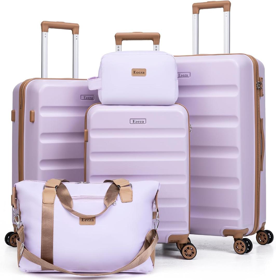Luggage Sets 5 Piece, Suitcases with Wheels,ABS Hard Case Luggage with TSA Lock Spinner Wheels,Carry On Luggage Set (20/24/28 Inch), 5PCS