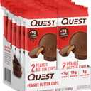 Quest Nutrition Peanut Butter Cups, 11g Protein, 1g Sugar, Low Carb, Gluten Free, Keto Friendly, 12 Count (EXP 02/28/26)