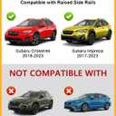 Tuyoung 300lbs Lockable Roof Rack Cross Bars Compatible with Subaru Crosstrek 2018-2023 & Impreza 2017-2023 with Side Rails, Heavy Duty Anti-Theft Aluminum Roof Crossbars Rooftop Luggage Carrier