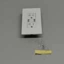 SURAIELEC 20 Amp GFCI Outlet with Dual USB-A Ports – Self-Test GFCI Receptacle, Tamper-Resistant, Wall Plate Included, ETL Listed, Indoor Electrical Outlet for Kitchen, Bathroom, White, 1-Pack