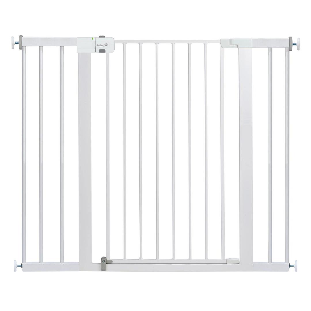 Safety 1st Extra Wide Baby Gate with Door: Premium Child Safety, Extra Tall Gate for Doorways, Dog Gates, Easy Installation, 36" Tall & Wide, Fits 29"-47" (White)