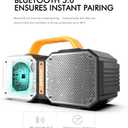 BUGANI M83 Speaker IPX6 Waterproof Portable Large Wireless Speaker, Bluetooth 5.2, Wireless Two Pairing,24H Playtime, Suitable for Family Gatherings and Outdoor