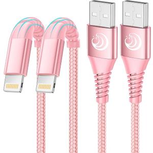 2 Pack 10ft iPhone Charger, [Apple MFi Certified] Long iPhone Charger Cord 10 ft Nylon Braided Lightning to USB Cable Fast Charging Cords Compatible with iPhone 14 13 12 11 Pro Max XR XS X 8 7 6