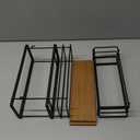 THYGIFTREE Coffee Syrup Rack Organizer 6 Bottle Syrup Holder Stand 2-Tier Storage Shelves for Kitchen Coffee Bar Station