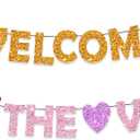 Welcome to the Villa Banner Love Island Decorations Love Island Themed Party Decorations (B)