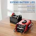 12V/24V 130A Car Battery Charger & Engine Starter, 0-30A Automatic Battery Maintainer with Winter Mode, Desulfator & Repair, for AGM/STD/Gel/Deep Cycle Batteries