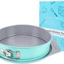 10 Inch Springform Pan with Removable Tray & Extended Handles, Leakproof Cheesecake Pan, PFOA-Free Nonstick Aluminized Steel, Secure Latch Baking Pan for Cheesecake, Mousse Cake, Torte, Bread