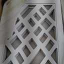 Cut-Out Design 16" Short Dog Gate for Small Dogs, Foldable Retractable Puppy Gate Indoor - Freestanding Lightweight Pet Barrier for Doorways, Stairs, Hallways (Extends to 35", White)