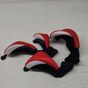4Pcs Golf Club Covers Elastic Portable Sleeve for Wood Clubs Red and White Outdoor Golf Accessories Anti-Collision