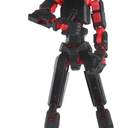 Generic Sixth Generation T13 Action Figure, 3D Printed Human Body Model, Lucky 13 Action Figure,Multi-Joint Movable Robot, PVC Model Full Body Mobile Robot Desktop Decoration